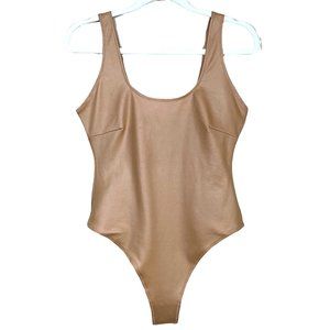 SKIMS Wet Jersey Tank BodySuit Ochre Women’s Small
